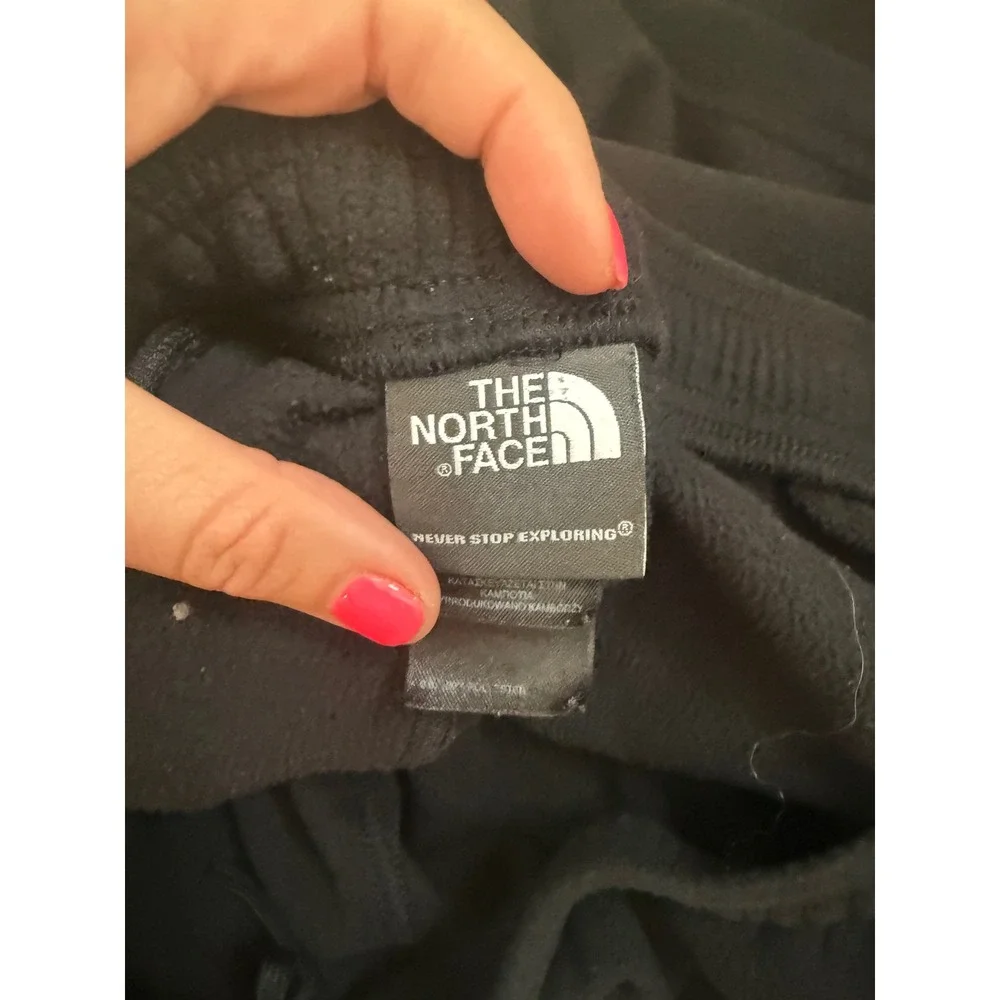 The North Face Men's Black Fleece Pants Size XLG Elastic Waist Outdoor TNF